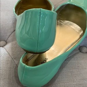 Seafoam green ballet flats